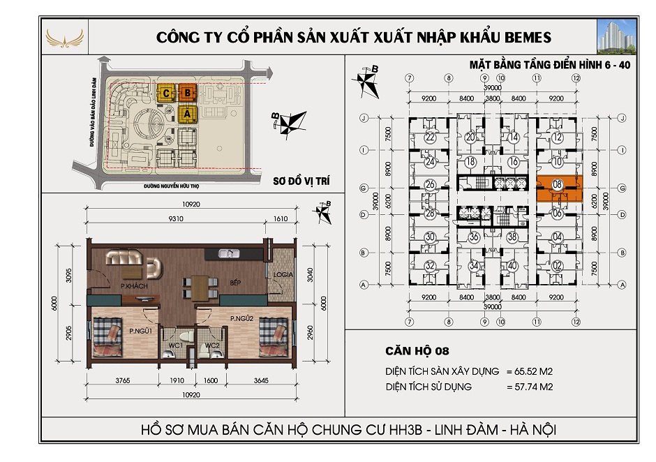 SƠ ĐỒ CHI TIẾT HH3B LINH ĐÀM