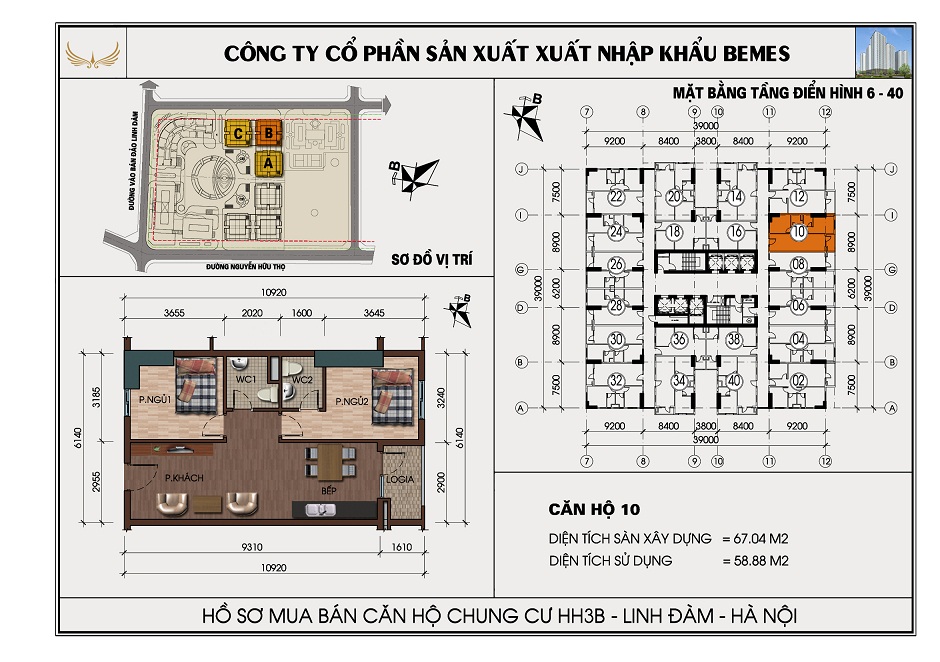 SƠ ĐỒ CHI TIẾT HH3B LINH ĐÀM