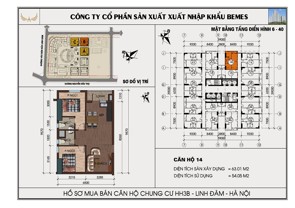 SƠ ĐỒ CHI TIẾT HH3B LINH ĐÀM