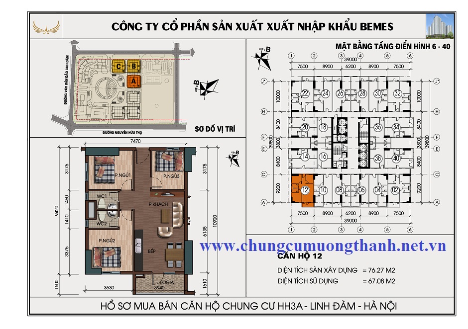 SƠ ĐỒ CHI TIẾT HH3A LLINH ĐÀM