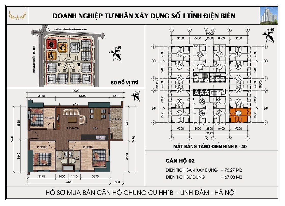 SƠ ĐỒ CHI TIẾT HH2B LINH ĐÀM
