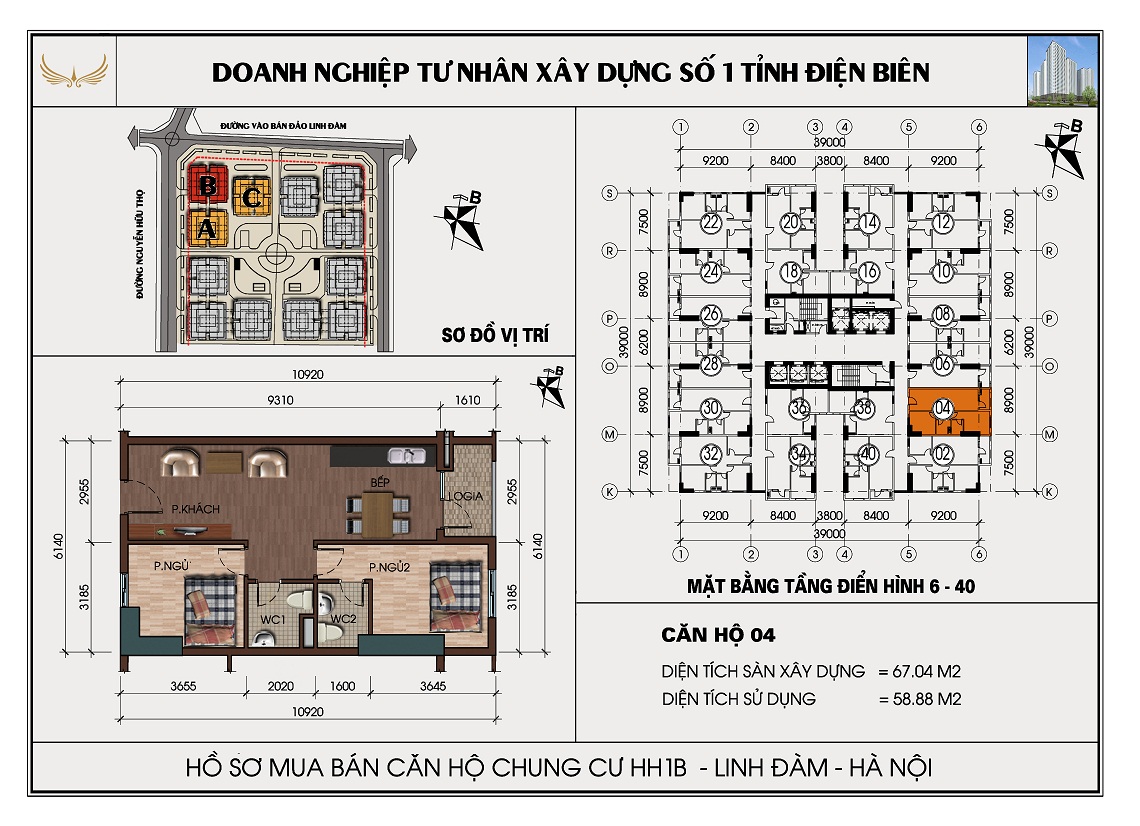 SƠ ĐỒ CHI TIẾT HH2B LINH ĐÀM