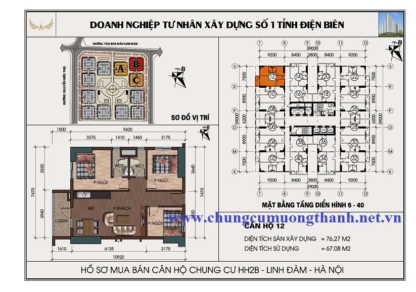 SƠ ĐỒ CHI TIẾT HH2B LINH ĐÀM