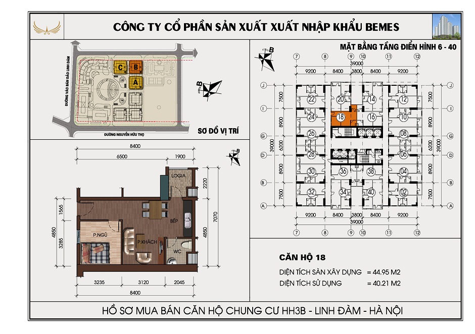 SƠ ĐỒ CHI TIẾT HH3B LINH ĐÀM