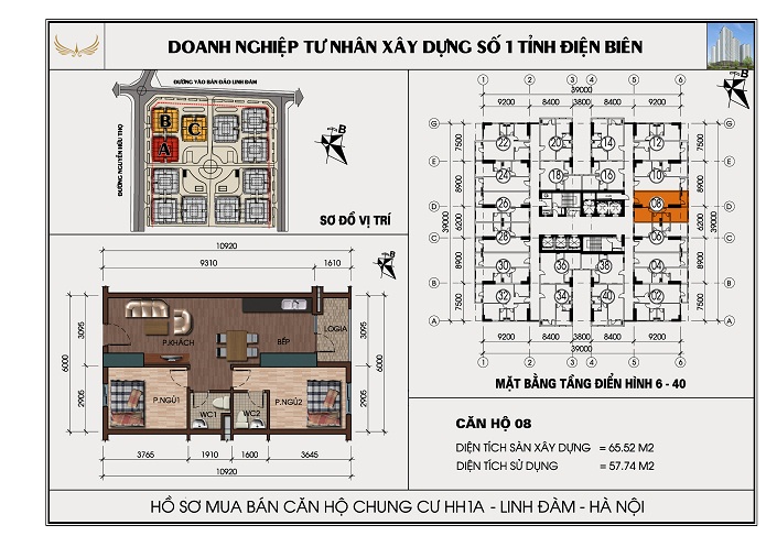 SƠ ĐỒ CHI TIẾT HH1A LLINH ĐÀM