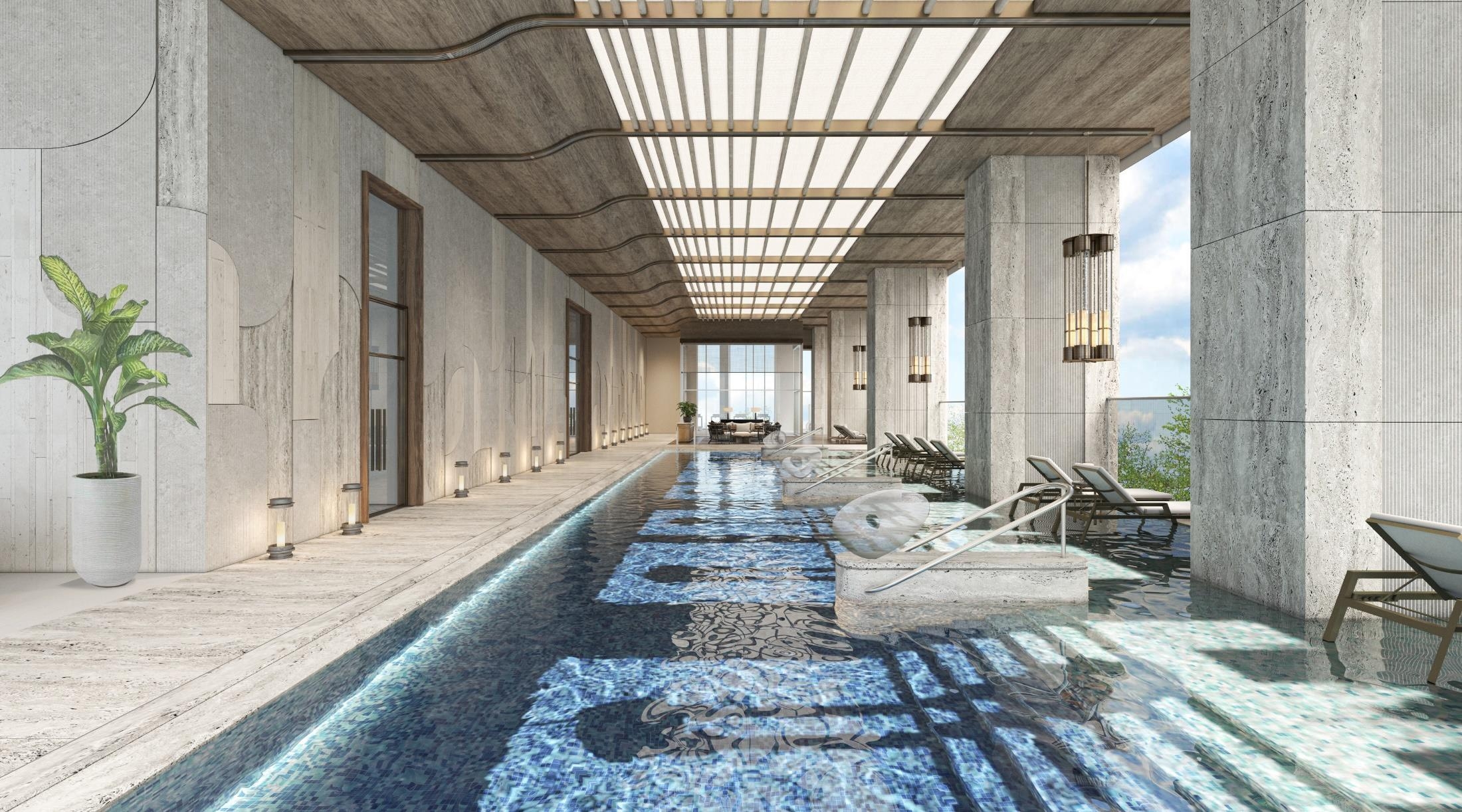 Phối cảnh khu tiện ích trung tâm dự án Ansana by Kita